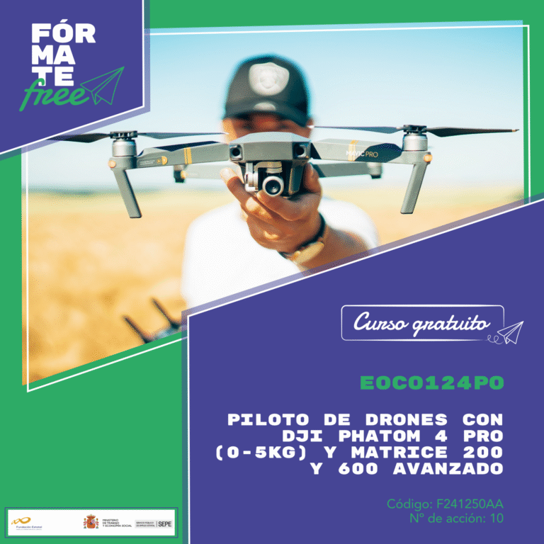 Lee más sobre el artículo EOCO124PO – piloto de drones con dji phatom 4 pro (0-5kg) y matrice 200 y 600 avanzado – Acción 10